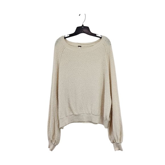 Free People Women's Found My Friend Textured Pullover Oversized Sweater - XS - Picture 2 of 9